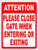 Attention Please Close Gate When Entering  and  Exiting Sign 8x12 inch Metal Help Keep Yards Secure by Closing Gates