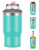 SENSIVO 4-in-1 Triple Insulated Can Cooler for Bottles, Cans, Skinny Cans - Double-Walled Stainless Steel Drink Holder for 12oz Beer  and  Hard Seltzer - Aqua