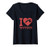 Womens I Love Tattoos Heart Ink Tattoo Gun Artist Gift V-Neck T-Shirt