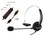 VoiceJoy Hands-Free Call Center Noise Cancelling Corded Monaural Headset Headphone with Mic Microphone with USB Plug, Volume Control and Mute Switch