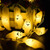 XLYS Halloween Ghost String Lights,9.8ft 20 LED Battery Powered with Flashing Mode Fairy String Lights for Halloween Home Garden Yard Gate Outdoor Decor