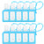 Hand Sanitizer Gel 10-Pack 1 oz Travel Size 75 percent Alcohol No Rinse Instant Clean with No Water Needed Advanced Hand Sanitizer -10-