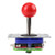 Arcade Joystick, Classic Competition Style 2/4/8 Way Game Joystick Controller Ball for Arcade Games Machine and other PC Fighting Games