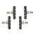 70mm Brake Pad Set, Bike Brakes, Black (2 Pair)