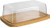 Lion-Y Butter Box Cheese Container Keeper,Transparent Glass lid Butter Dish With Wooden bamboo lid for Kitchen Food Storage 200g butter Box