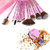 12pcs Make Up Brushes Kit?Shiny Makeup Brushes Set?Makeup Brush Set?Foundation Loose Powder Brush Eyeshadow Eyelash Eyeliner Fan Brush Cosmetic Brush Kit?Beauty Brushes Kit