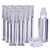 Lurrose 10pcs Essential Oil Roller Bottles with Plastic Roller Ball Plastic Empty Square Refillable Perfume Bottles Roll- On Bottles 6. 5ml Transparent