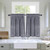Haperlare Grey Kitchen Window Curtains, Heavy-Duty Privacy Enhancing Heat Blocking Velvet Bathroom Window Curtain Luxury Half Window Kitchen Cafe Curtains, 26" W x 24" L, Set of 2