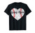 Baseball Softball Ball Heart Bonus Mom Mother's Day T-Shirt