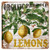 BAYABU Organic Produce Lemons Wall Decor Vintage Metal Tin Sign Poster Plaque Bar Pub Club Cafe Home Plate Wall Decor 12 x 12 inches