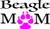 WickedGoodz Beagle MOM Vinyl Window Decal Transfer - Beagle Bumper Sticker - Perfect Beagle Owner Gift - Made in The USA