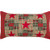 VHC Brands Forreston Ninepatch King 21x37 Sham, Red