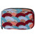Inhomer Toiletry Bags for Women Colorful Spanish Fan Pattern Travel Cosmetic Makeup Pouch Handy Pencil Cases