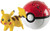 Throw Poke and N Pop Poke Ball Charmander and Great Ball Figurine Toys -Pikachu II B-