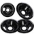 Burner Drip Pans WB31M19 WB31M20 Drip Pan Bowl Set 4 Pack Compatible with GE Electric Range by APPLIANCEMATES, Replacement Part 1 Pack for 8 inch and 3 Pack for 6 Inch Burner -Black Porcelain-