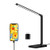 LED Desk Lamp with USB Charging Port, Dimmable Foldable Office Lamp with 5 Lighting Modes and 3 Brightness Levels Memory Function Touch Control Table Lamps for Studying, Working and Reading, Black