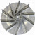 TVP Replacement Part for Sanitaire Commercial  and  Eureka Upright Lexan Plastic Fan -1 Pack- - 12988