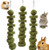 kathson Bunny Chew Toys Rabbit Chewing Toy for Teeth Grinding Chinchilla Treats Timothy Grass Cake Molar Balls for Guinea Pigs Hamsters Gerbils Rats Squirrels Playing Improve Pets Dental Health 3PCS