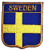 Nipitshop Patches Sweden Country Flag National Emblem Iron On Sew On Patch for Clothes Backpacks T-Shirt Jeans Skirt Vests Scarf Hat Bag Embroidered