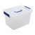 Eagrye 10 L Clear Plastic Storage Box, 1-Pack Latch Storage Box