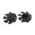 Aexit 2 Pcs Electrical equipment Black Plastic 14mm Inner Dia 7 Vanes Motor Fan Vane Wheel