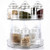 2-Tier Lazy Susan, Clear Spinning Storage Container Bins 10.5 Round Turntable Storage Tray Plastic Rotating Spice Rack organizer for Cabinet Pantry Kitchen Vanity Countertop Bathroom Makeup Fridge