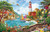 SUNSOUT INC Lighthouse and Sailing Boat 550 pc Jigsaw Puzzle