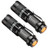 Hausbell Flashlights, Handheld Flashlights, 7W Mini LED Flashlights, Tactical Flashlights, Zoomable, High Lumen, Water Resistant, 3 Light Modes (2 Pack)
