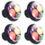 4 Pcs Billiard Pool Balls Crystal Class Cabinet Knobs 35mm Circle Shape Drawer Kitchen Cabinets Dresser Cupboard Wardrobe Pulls Handles
