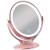 LED Lighted Makeup Vanity Mirror Rechargeable,1x/7x Magnification Double Sided 360 Degree Swivel Magnifying Mirror with Dimmable Touch Screen,Portable Tabletop Illuminated Cosmetic Mirrors (Rose Gold)
