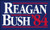 American Vinyl Reagan Bush 84 Vintage Bumper Sticker -Former Elect President-