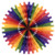 Beistle Company 55293-RB Tissue Fan - Rainbow