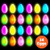 Glow in The Dark Plastic Easter Eggs - 24pk Fillable Glow Eggs for Easter Basket Stuffers, Decorations or Easter Egg Hunt w/ 72 Mini Glow Sticks
