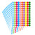 Pack of 1200 3/4" Round Color Coding Circle Dot Sticker Labels 10 Assorted Colors Print or Write