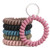 Stretchable Wristband Wristlet Keychain Wrist Key Chain Wristlet,6 Color Spring Flexible Spiral Wrist Coil ?Wrist band Bracelet Key Holder Key Ring for Sauna Gym Pool ID Badge and Outdoor Sports