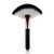 ZoePets1pc Makeup Fan Cosmetic Face Powder Blush Brush Blending Highlighter Contour for Women