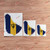 Barbados Map Outline Flag Barbadian Vinyl Decal Sticker - 3 Pack Reflective, 3 Inches, 4 Inches, 6 Inches