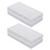 Fielect 18650 Battery Storage Case Holder Organizer Box Transparent 2Pcs