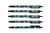 NFL Philadelphia Eagles Disposable Black Ink Click Pens, 5-Pack