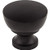Top Knobs M1120 Dakota Collection 1-1/4" Bergen Knob, Flat Black