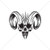 Vinyl Stickers Decals Evil Devil Demon Horned Garage Home Window 4 X 3,54 in.