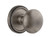 Grandeur Georgetown Rosette with Fifth Avenue Knob, Single Dummy, Antique Pewter