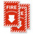SmartSign Fire Extinguisher Label with Down Arrow - 4" x 6" 3M Engineer Grade Reflective, Pack of 3