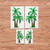 Palm Tree Hawaii Florida Life Vinyl Decal Sticker - Mirror Images Reversed - 2 Pairs Reflective, 3 Inches, 5 Inches - for Car Boat Laptop Cup Phone 05010
