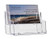 SourceOne 2 Tier Premium Acrylic Clear Business Card Holder, Clear (XDEEP2PCLRBC)