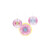 Tie Dye Party Paper Fans, 3 ct