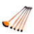 5 Pcs Professional Makeup Brush Gradient Fan Brush Makeup Tool Foundation Brush