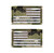 Baotu 2x3.5 Reflective Multicam USA US American Flag Patch Tactical Vest Patch Morale Fastener Patch Hook/Loop Forward and Reversed (1 Left + 1 Right)