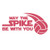 Custom Volleyball Vinyl Decal - Volleyball Sticker - for Tumblers, Laptops, Car Windows - May the Spike Be With You Design