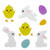 Northlight Bunnies and Chicks Easter Spring Gel Window Clings
